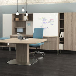 JSI Flux Adjustable Height Table Desk Set JSI Flux Adjustable Height Table Desk Set