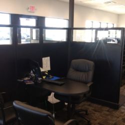 Car dealership cubicle remanufactured Car dealership cubicle