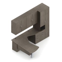 Global Zira L Desk With Hatchet Top Global Zira L Desk With Hatchet Top