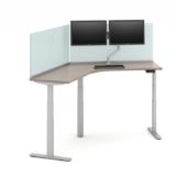 Divider screen for 120 degree desk Corner Desk Divider Screens
